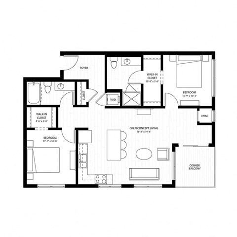 a black and white floor plan of a house